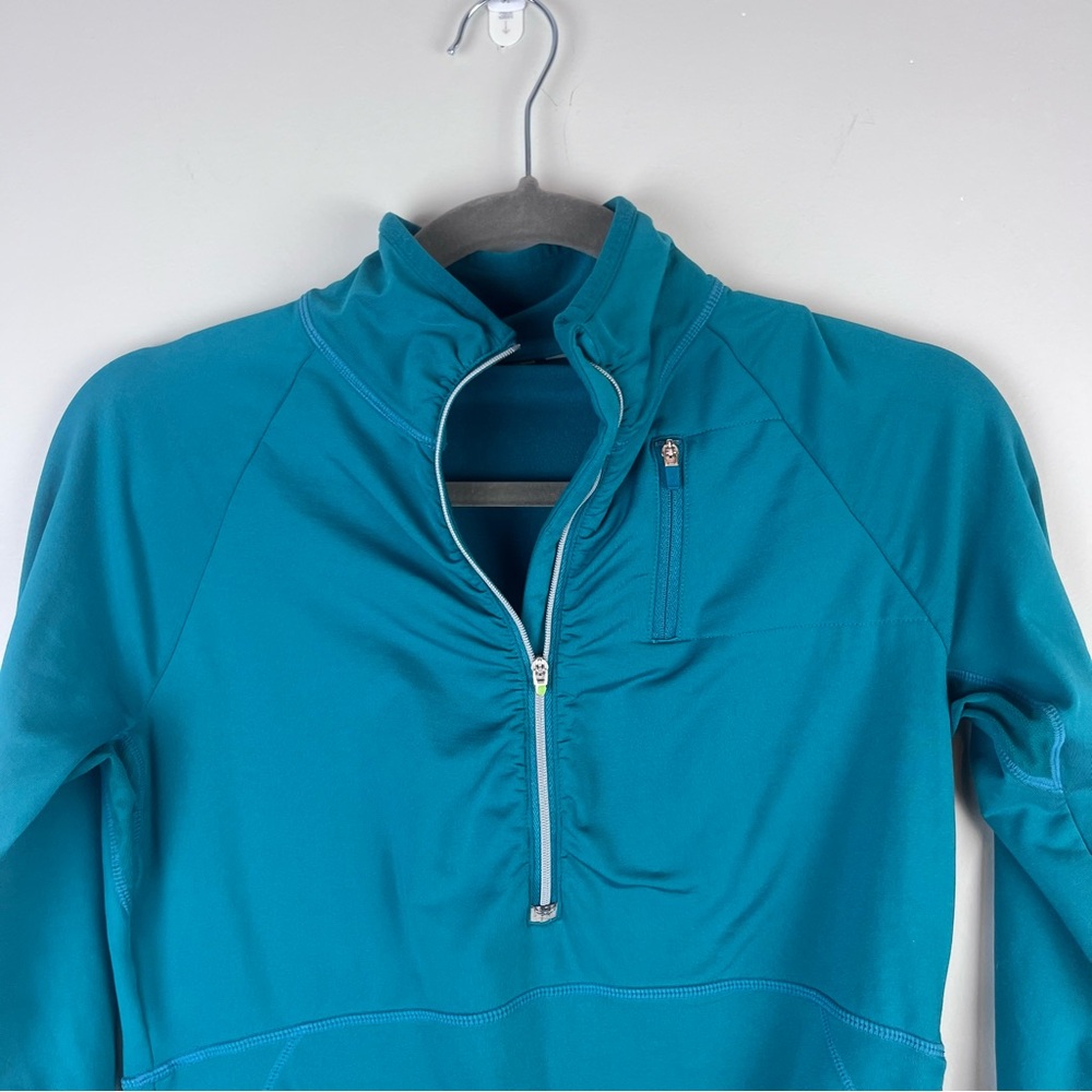 Athleta Alacrity Half Zip Jacket Pullover Green S… - image 3